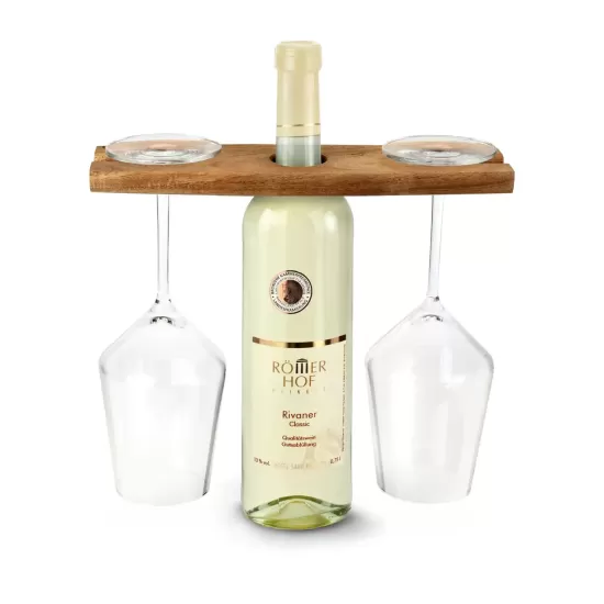 Vin- og glassholder Akasie