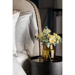Retro Style Amber Vase