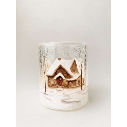 Lysglass Hytte Jul Lysglass Hytte Jul