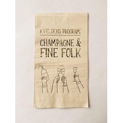 Servietter Champagne Og Fine Folk