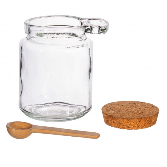 Lite Glass Med Lokk Og Skje